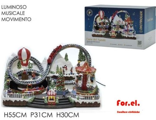 Giostrina lunapark con luci - con,