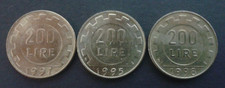 REPUBBLICA - 3 MONETE DA 200