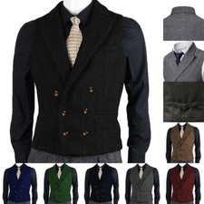 Gilet doppiopetto uomo tweed
