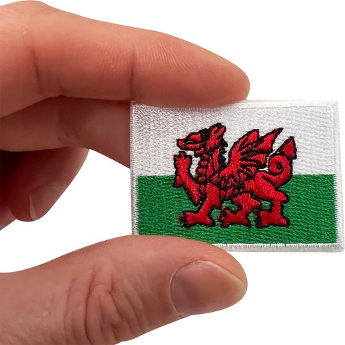 Mini wales flag patch iron - wales, sew