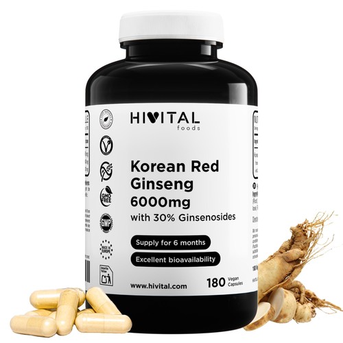 Ginseng rosso coreano 6000 - ginseng, mg