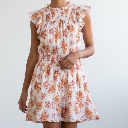Abito loft floreale smocked - abito,