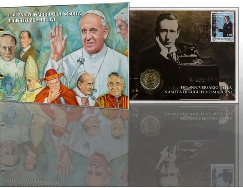 Busta euro marconi vaticano - marconi,