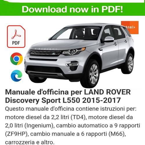 Manuale officina land - officina, rover