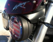 1 ADESIVO TRASPARENTE DECAL STICKERS BUELL FARO BANDIERA AMERICANA LIGHT COLORE