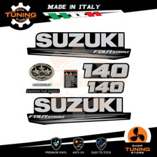 Kit Adesivi Motore Marino Fuoribordo Suzuki DF 140 cv - Four Stroke Black A