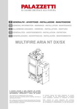 Manuale installazione e d'uso caldaia pellet legna PALAZZETTI Multifire Aria NT