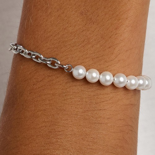 Bracciale perle catena sagapo - catena,