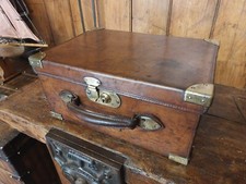 Splendida custodia cartuccia pistola da caccia vintage ricca in pelle R.D.T