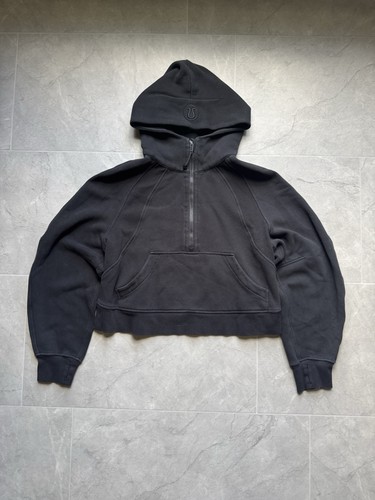 Felpa con cappuccio mezza zip