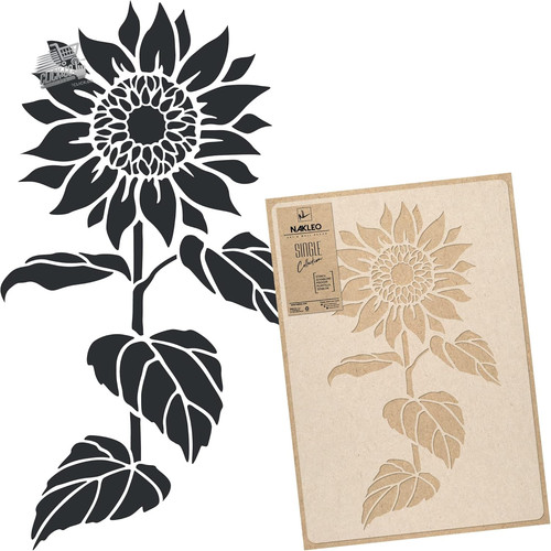 Stencil fiori girasole muro - stencil,