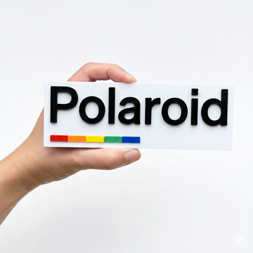 Logo polaroid grande - polaroid, cm