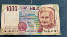 BANCONOTA 1000 Lire Montessori