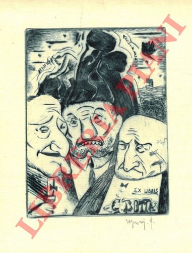 Exlibris rognoni franco - exlibris,