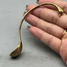 Cucchiaio ottone massiccio da collezione vintage rame merce vecchio oggetto decorazione