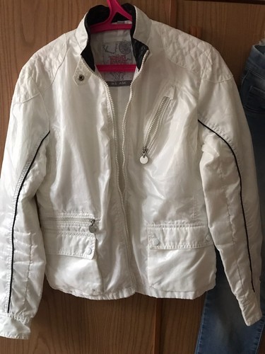 Giacca giubbino bomber bianco - giacca,