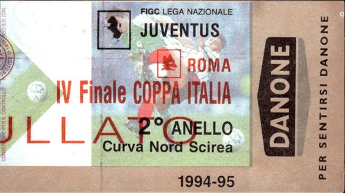 Biglietto stadio finale - finale, coppa