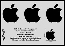 adesivi apple mela per auto