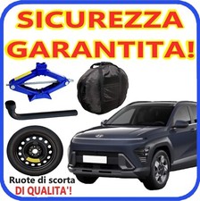 Ruotino Di Scorta 5Fori Da 18 Per Hyundai Kona Con Kit Cric Crick + Chiave Sacca