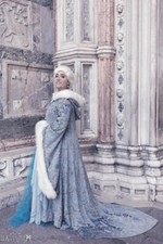 ELSA DISNEY FROZEN Splendido CAPPOTTO Fatto a mano. SARTORIALE REGINA DELLE NEVI