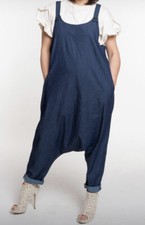 Salopette In Denim Cavallo