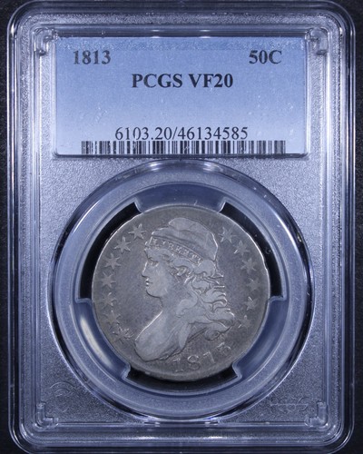 Mezzo dollaro 1813 - , busto