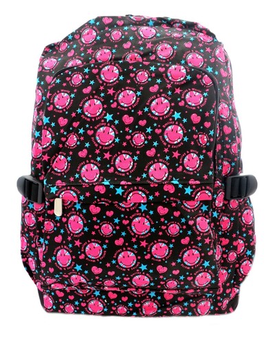 Zaino tela pink - zaino, smiley