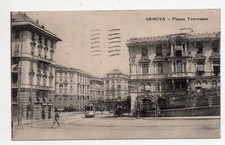 GENOVA - Piazza Tommaseo - TRAM - Animazione - Viaggiata - Anno 1923