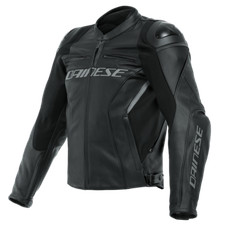 GIACCA GIUBBINO JACKET PELLE MOTO DAINESE MAN UOMO RACING 4 LEATHER  BLACK TG.50