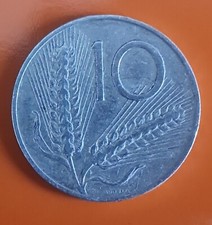 REPUBBLICA ITALIANA 10 LIRE 1954 SPIGA NC B+