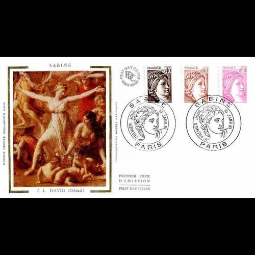 Fdc soie 6e émission - fdc,