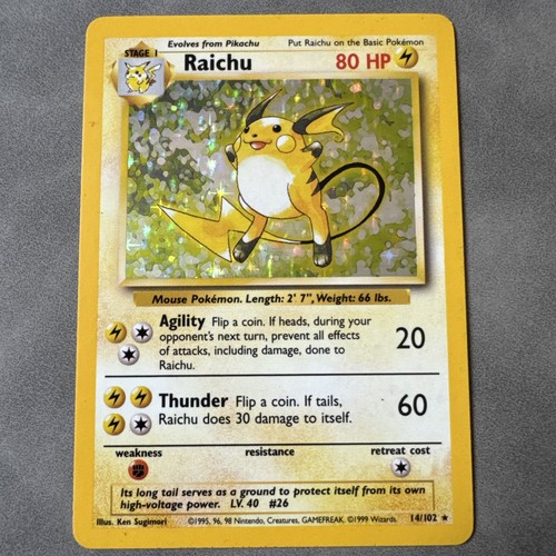 Pokemon raichu holo - pokemon,