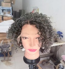 Parrucche ondulate grigie mix