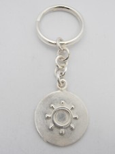 Timone : Portachiavi in Argento 925 - Marina - Marinaio - Nautica - Mare