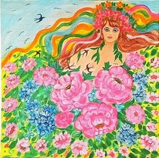 Primavera fiorita.Dipinto