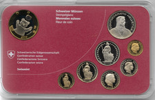 SET di 7 MONETE SVIZZERE +