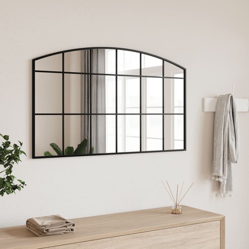 Specchio parete nero 100x60 - nero,