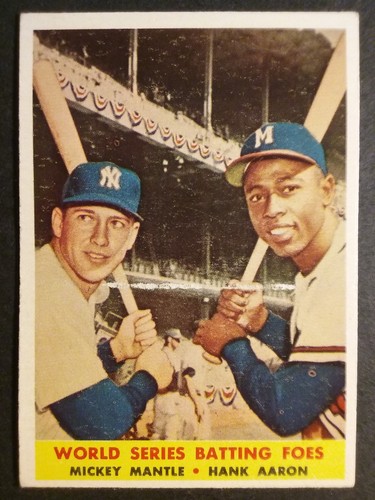 1958 topps baseball 418 world - topps, #418