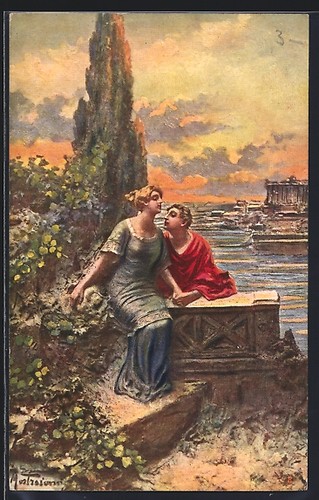 Cartolina artistica domenico - cartolina,