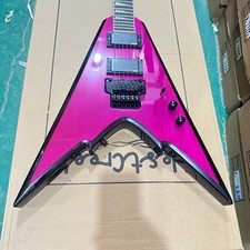 Jackson Rhoads-Style Chitarra elettrica - Trans Pink, Floyd Rose Tremolo 6 corde