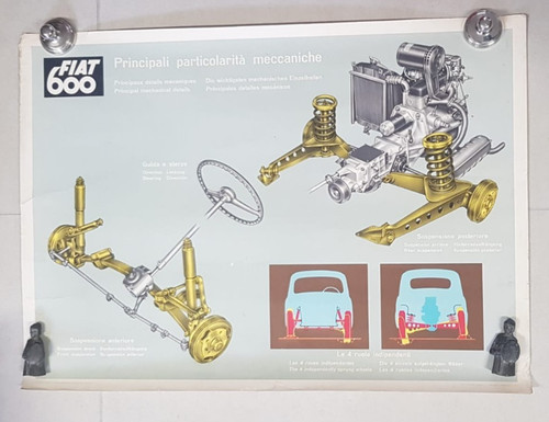 Fiat 600 manifesto poster - fiat,