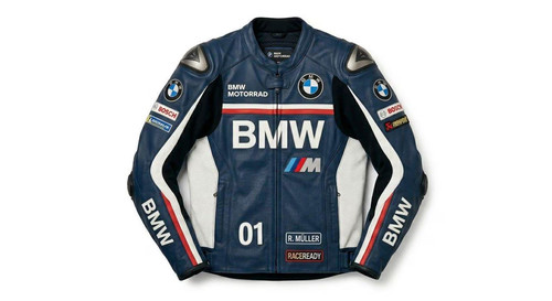 Giacca pelle moto bmw - giacca,