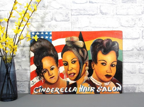 African hair dressing - hair, painted