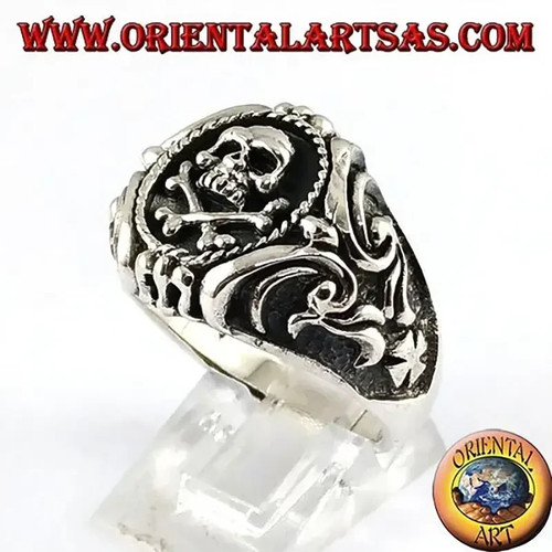 Anello argento 925 - anello, teschio