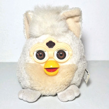 Furby Buddies Plush Tiger Furby Non Talking White Cream Plush 1999
