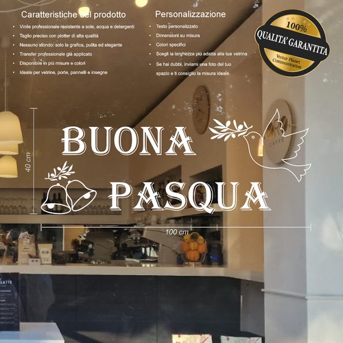 Vetrofania adesivi pasqua - , per