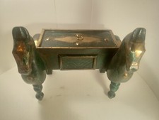 Carved Wood Horse Figure Boxes