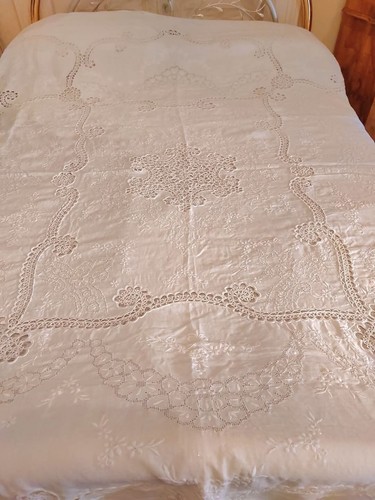 Antico copriletto matrimoniale - copriletto,