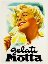GELATI Motta Glaces Rrip - POSTER HQ 45x60cm d'une AFFICHE VINTAGE