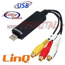 PENNA USB ACQUISIZIONE AUDIO VIDEO SCHEDA REGISTRATORE VIDEOCASSETTA NOTEBOOK